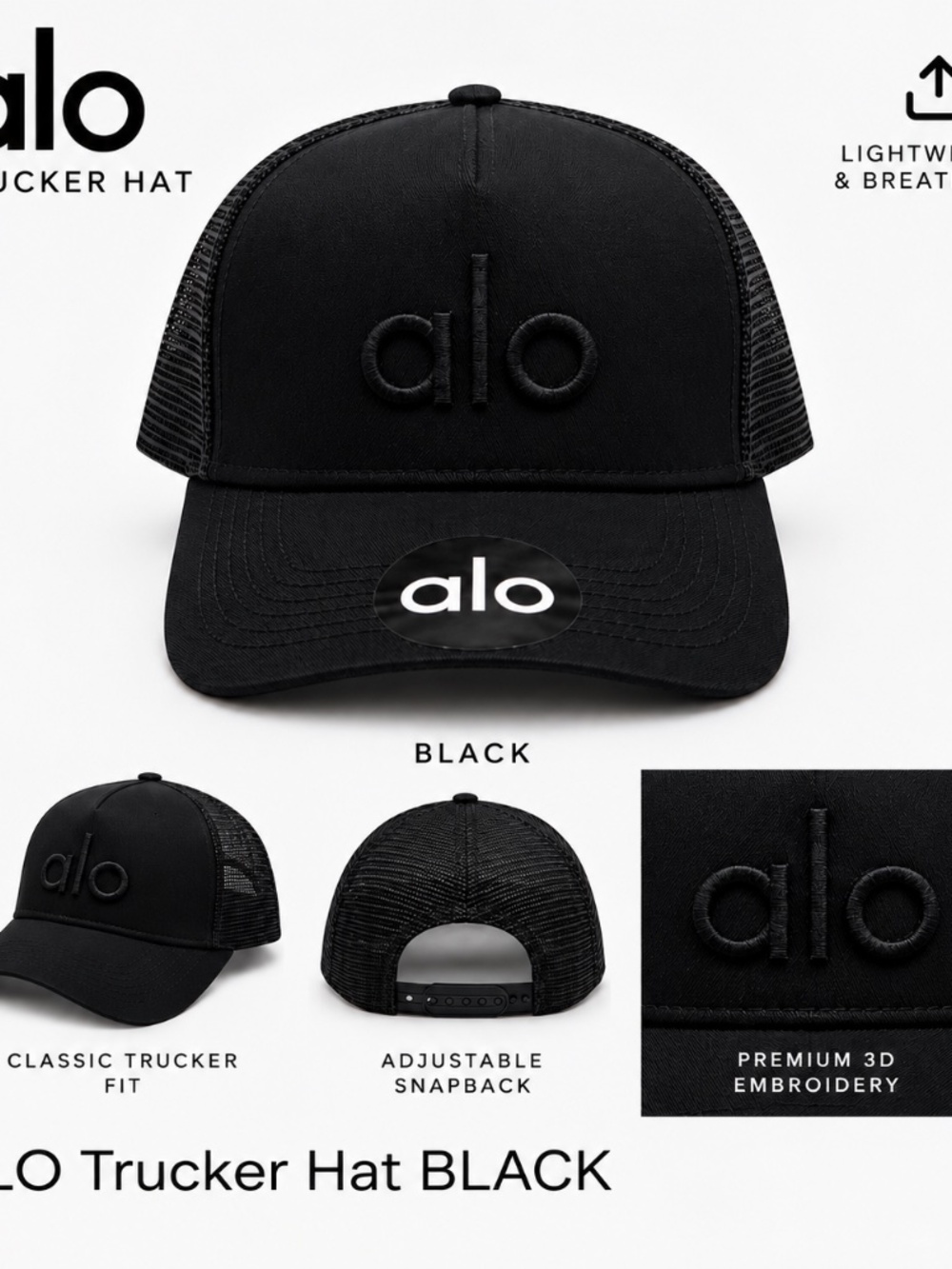 ALO Trucker Hat black